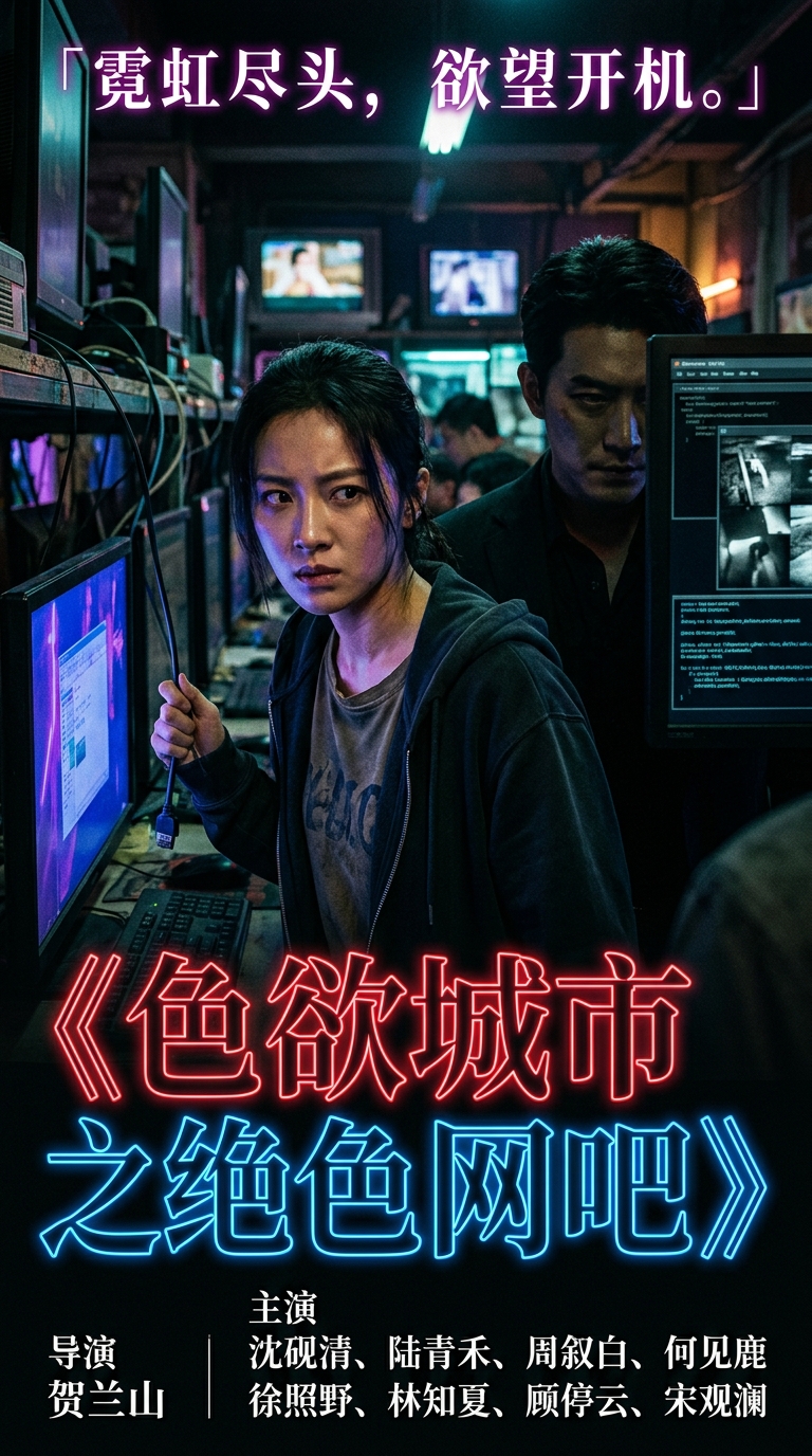 《色欲城市之绝色网吧》海报